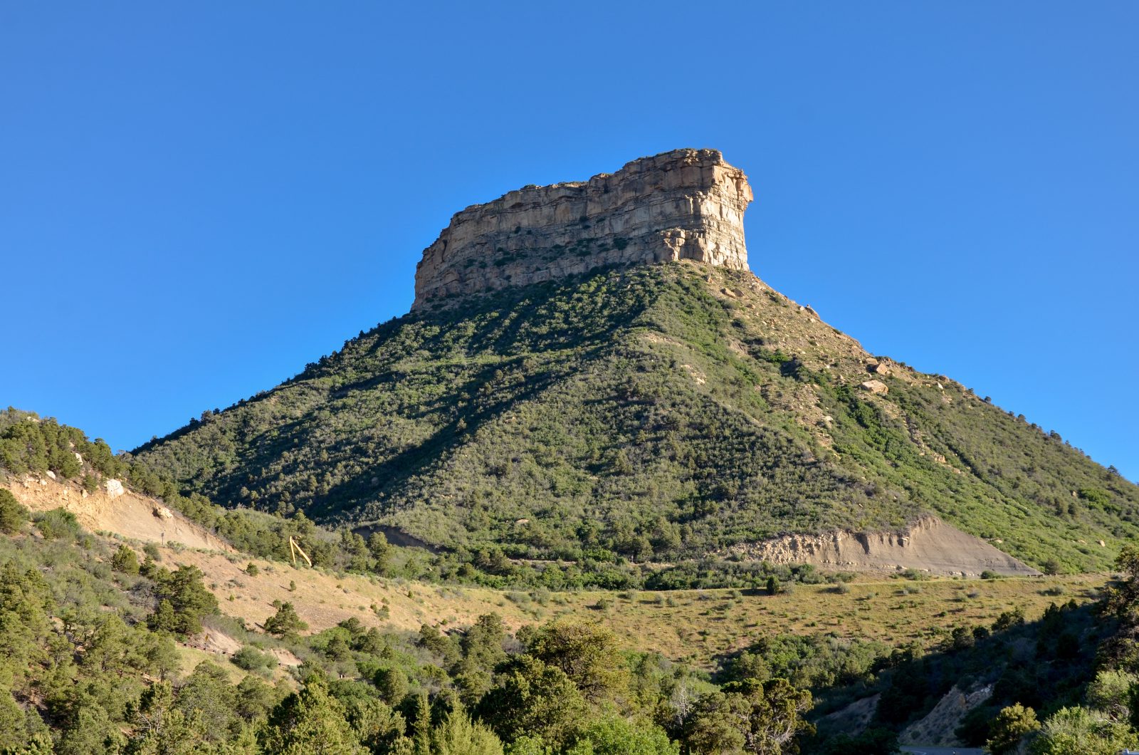 A scenic overlook on a mesa in Southwest Colorado
